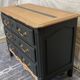 Restored solid wood chest of drawers