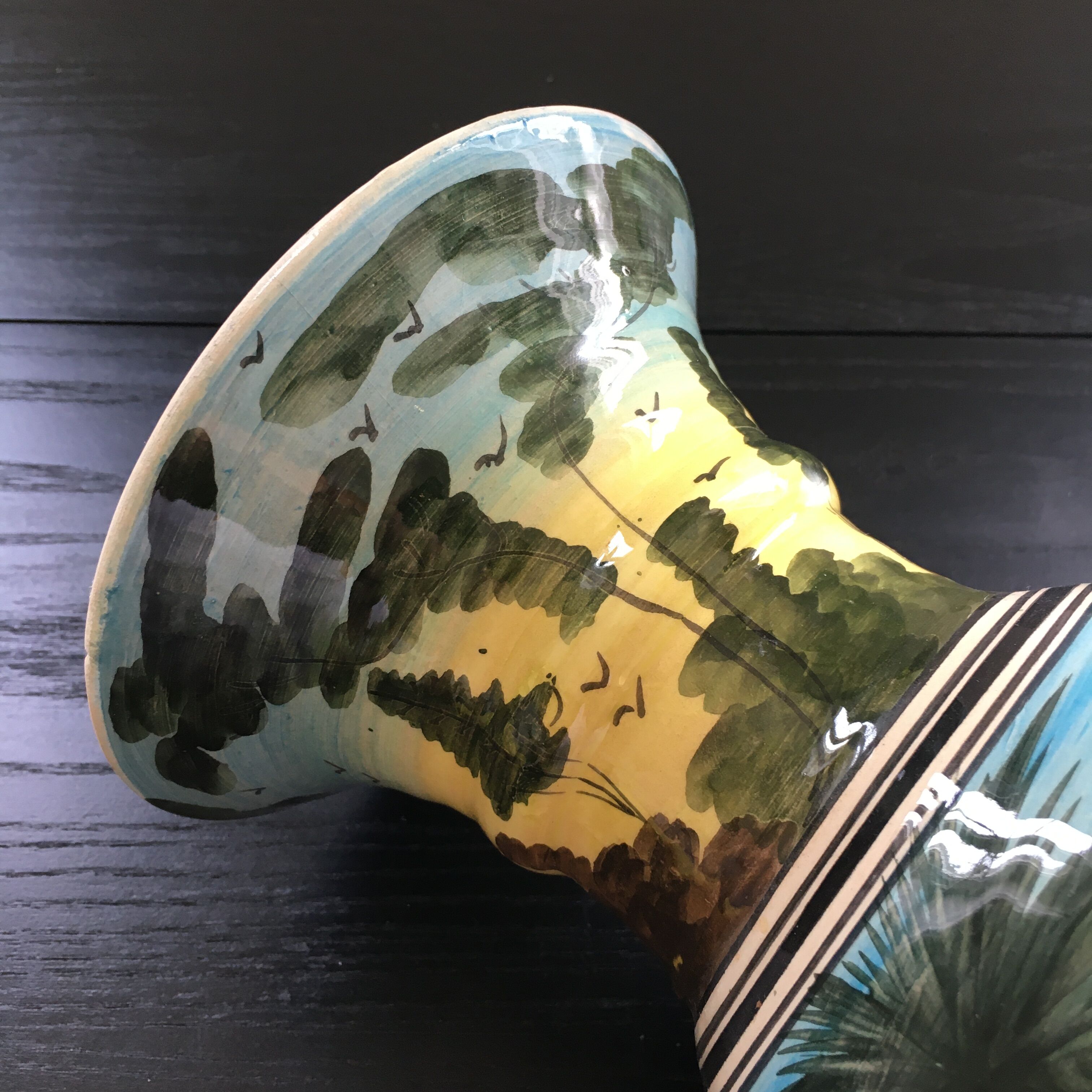 Vase déco cocotiers