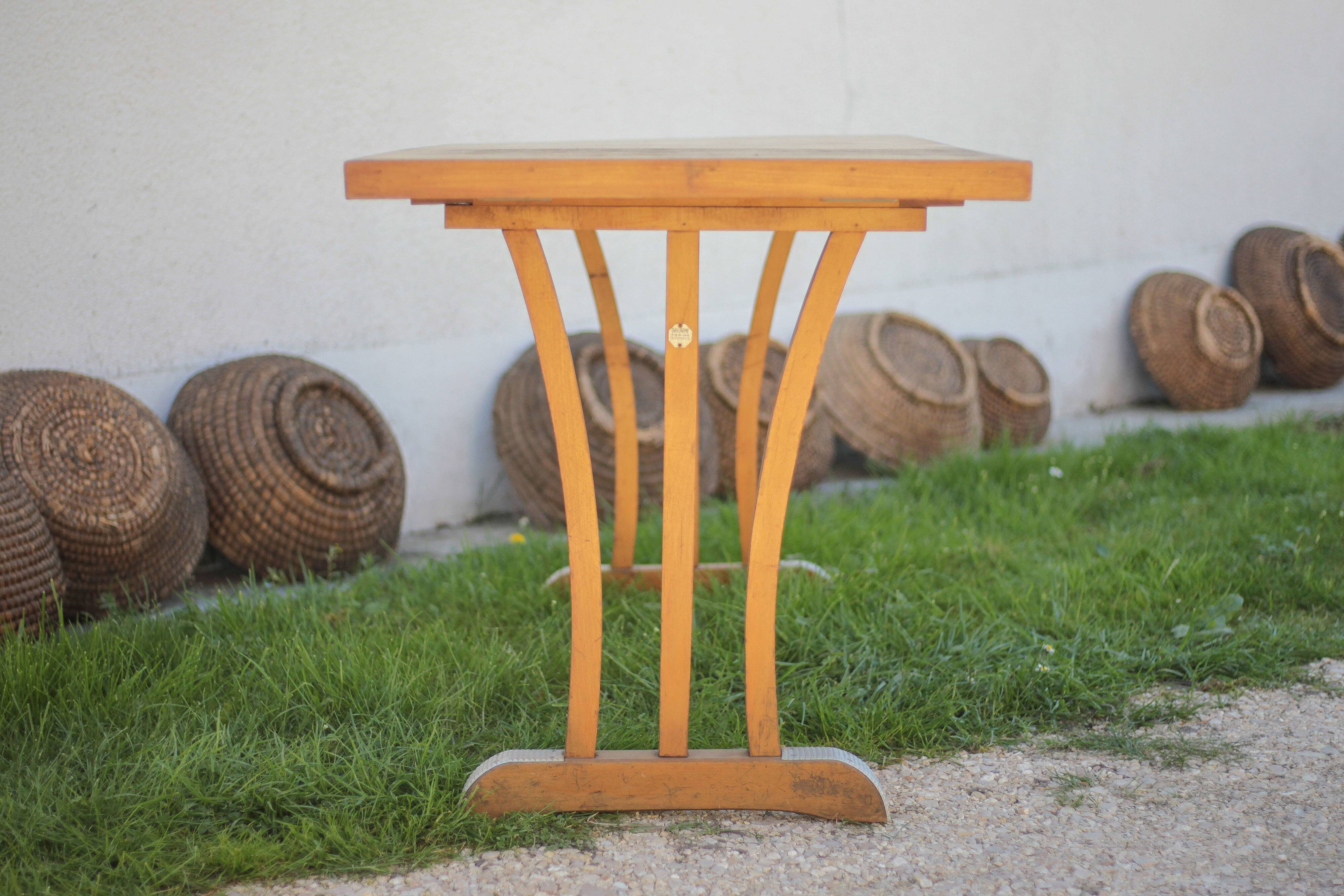 Table bois vintage, table bistrot Maison Guillaume a Bourges, table d'appoi