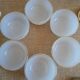 6 ramequins huile lessieur, blanc doré vintage