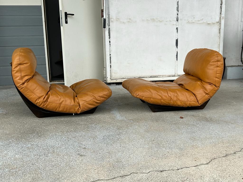 Paire de Fauteuils Marsala par Michel Ducaroy pour Ligne  Roset 1971