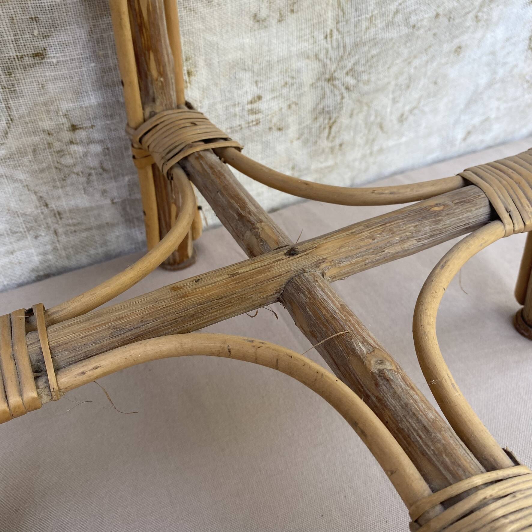 Bedside table, rattan side table