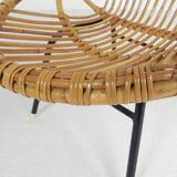 Vintage Rohe Noordwolde bamboo chair, 1960s