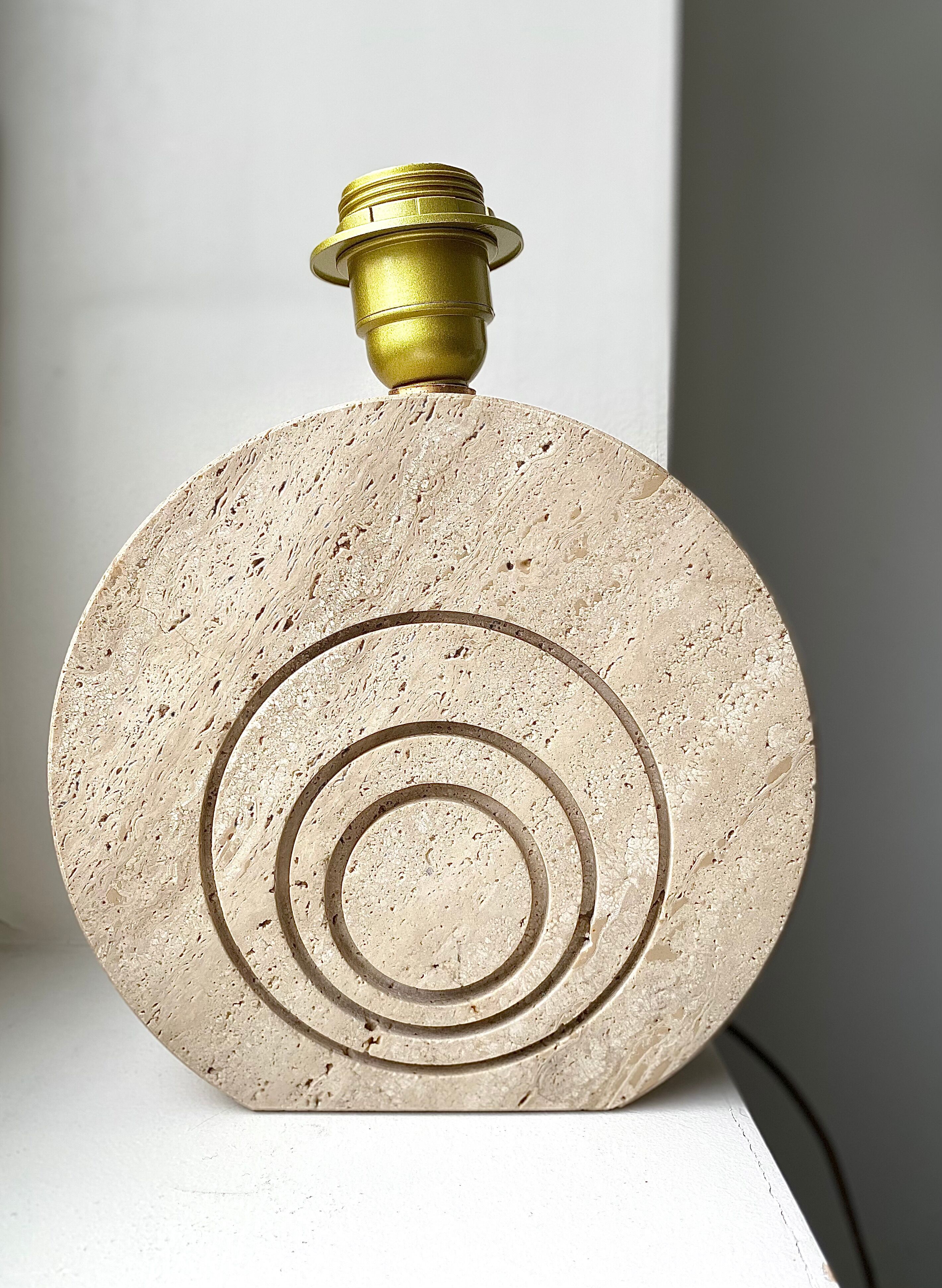 Travertine lamp Fratelli Mannelli