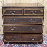English chest of drawers from the 1950s in mahogany