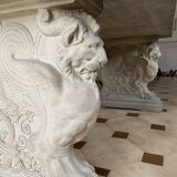 Jean-Charles Moreux style marble and stone table