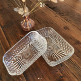 Paire de ramequins en verre ciselé « made in France »