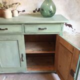 Buffet former green patina