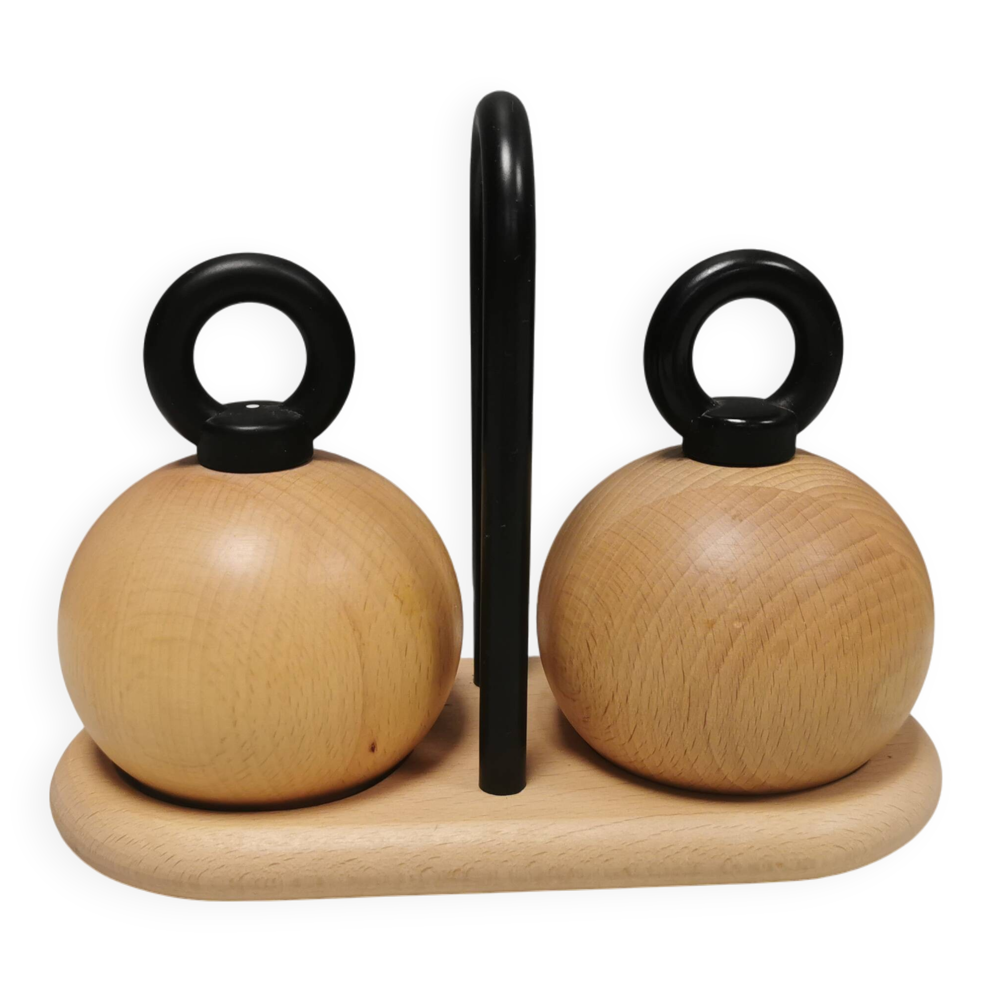 Pepper and salt grinders designed by jörgensen and nissen for bodum Denmark