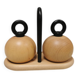 Pepper and salt grinders designed by jörgensen and nissen for bodum Denmark