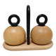 Pepper and salt grinders designed by jörgensen and nissen for bodum Denmark