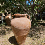Ancient terracotta pottery jar