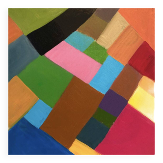 Abstract oil painting knife