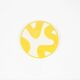 Small plate - yellow brush