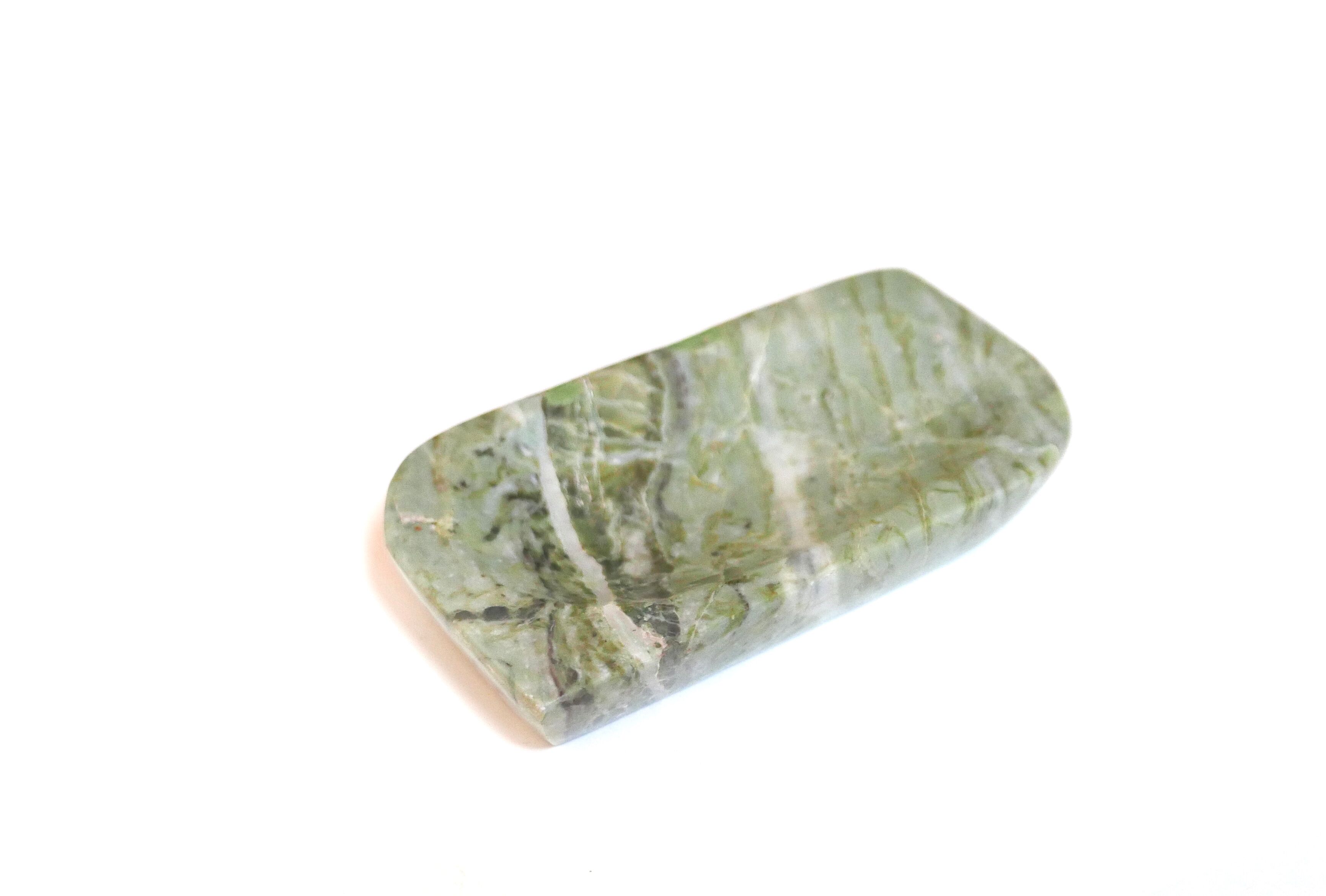 Empty green marble pocket, 70s