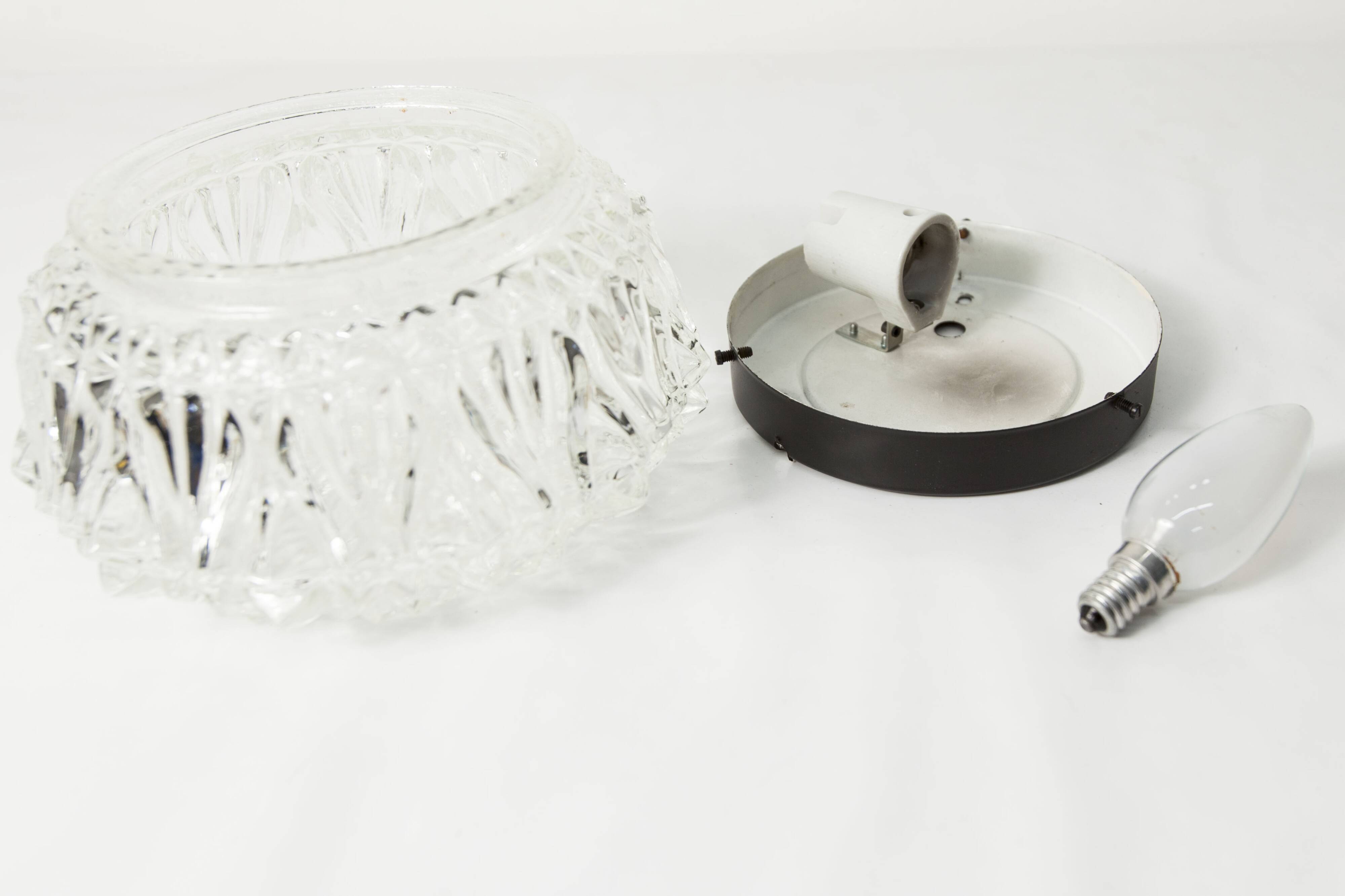 1960s floral round ceiling light