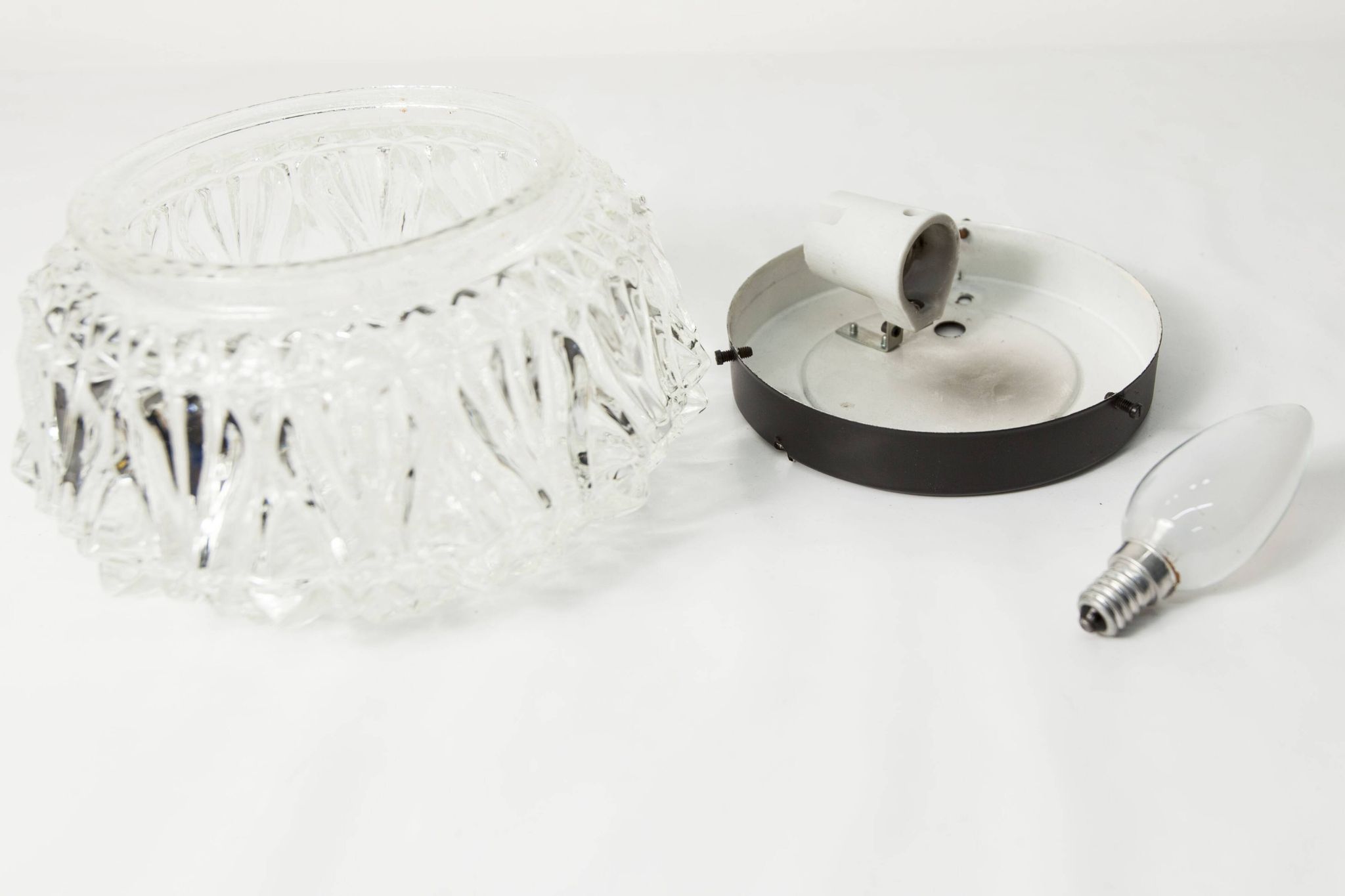 1960s floral round ceiling light