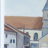 Tableau huile sur toile HST village