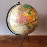 Globe, vintage world map