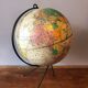Globe, vintage world map