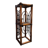 Polynesia handcrafted bamboo shelf/bookcase/side cabinet — vintage TBE