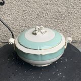 Soup tureen, Chambord model, semi porcelain, Ceranord France, vintage
