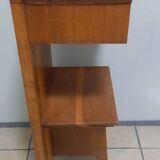 Vintage tripod oak bedside table