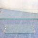 Console design Marais International en verre et plexiglas, vers 1980