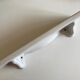 Art deco bathroom shelf shelf in white porcelain 50cm