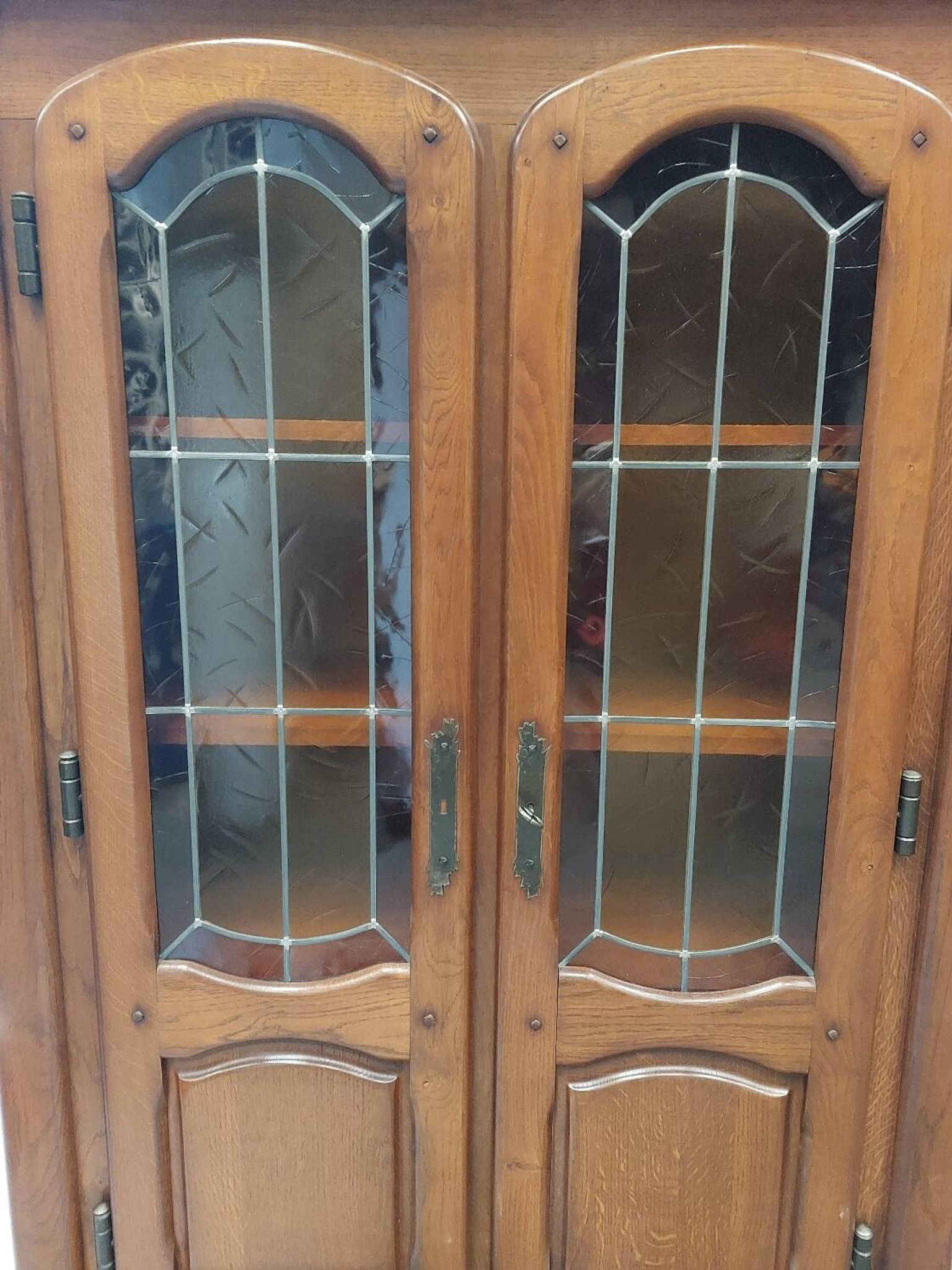 Furniture with shelves and glass doors