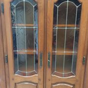 Furniture with shelves and glass doors