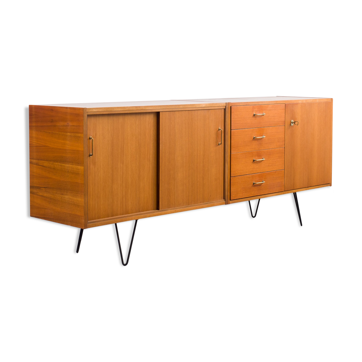 Enfilade 60s, walnut, restored