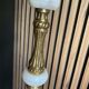 Lampadaire candélabre néo-classique en laiton doré et onyx — Style Flo