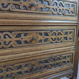 Belgian chest of drawers with 3 drawers 19th century