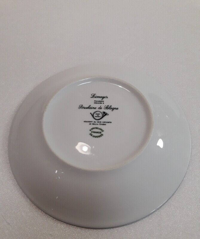 Cup saucer, breakfast Limoges porcelain of Sologne tea