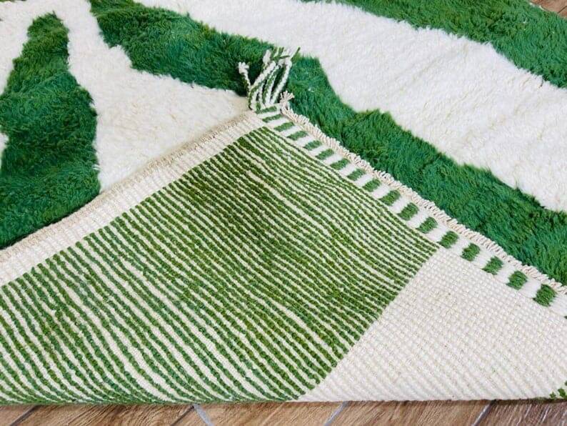 Traditional handmade pure wool Berber rug size 150 x 250 cm.