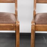 Barrette chairs with saber legs, set of 4