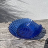 Blue glass shell emptier