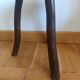 Tabouret tripode brutaliste en bois