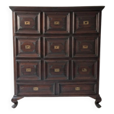 Meuble de rangement authentique en bois