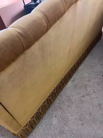 Vintage ochre yellow sofa