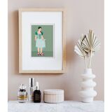 Feet on the ground, art print 13x18 cm, numbered and signed