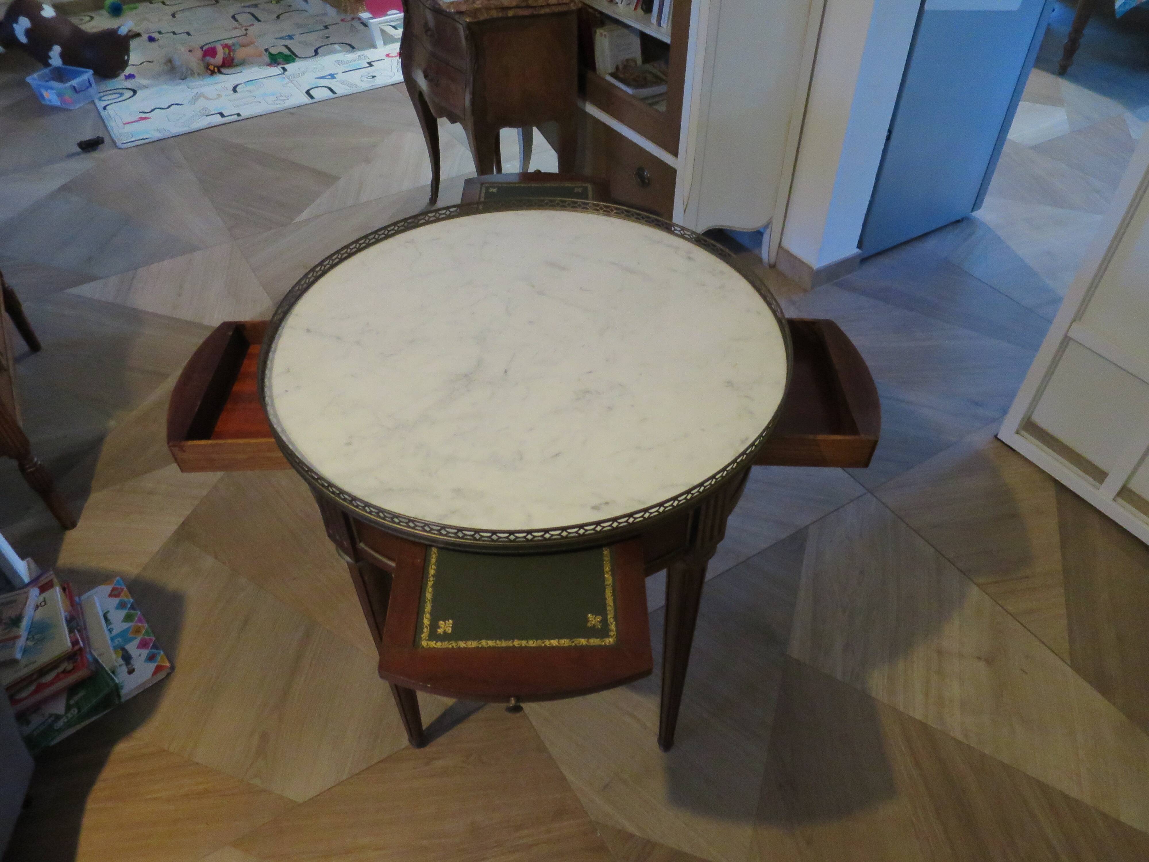 console-style empire/restauration-à crosses-fond de miroir-pieds griffes