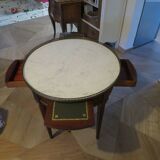 console-style empire/restauration-à crosses-fond de miroir-pieds griffes