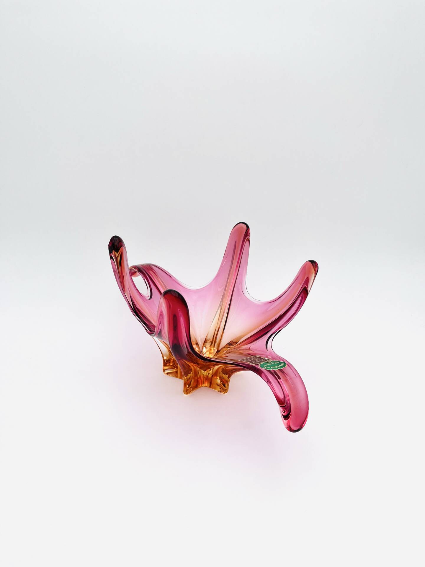 Coupe Murano - Sommerso - Orange & Rose