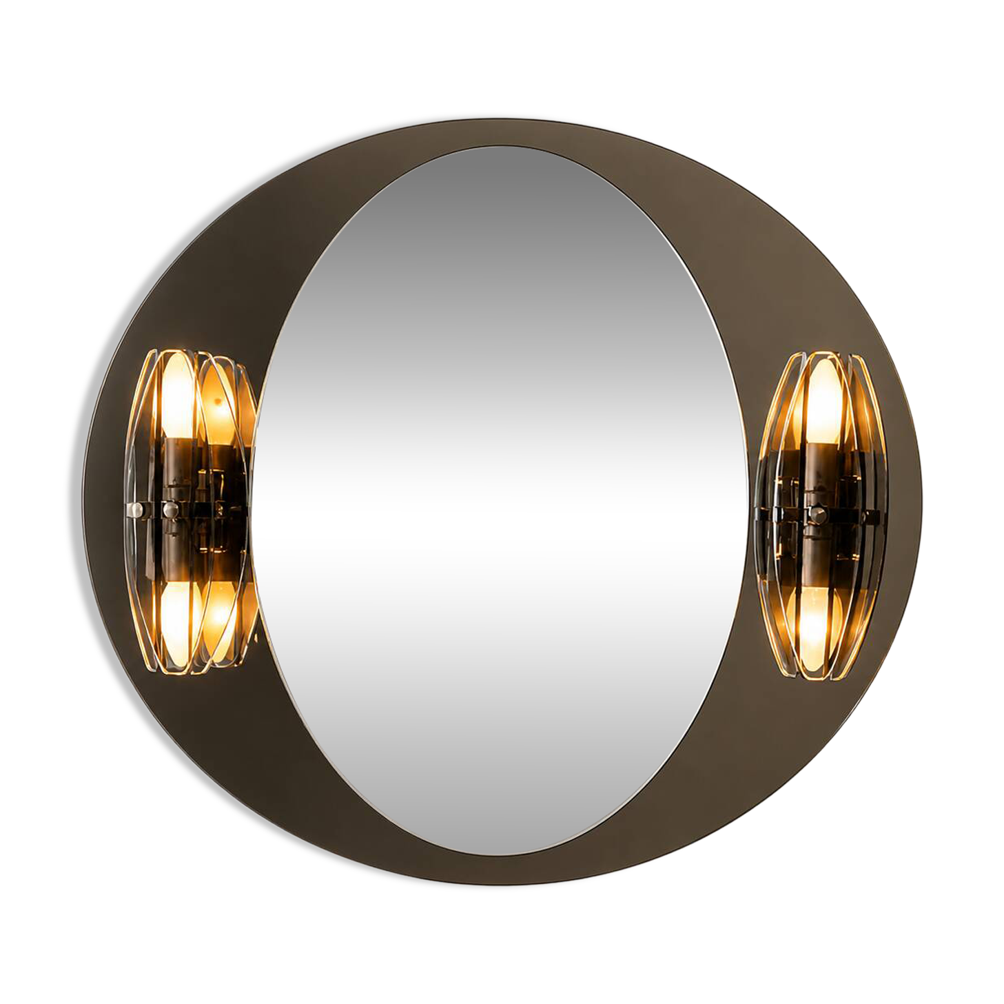 Mirror with 70's sconces