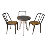 Art deco terrace bistro table in metal 1930