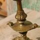 Pair of antique brass candlesticks – Napoleon III style