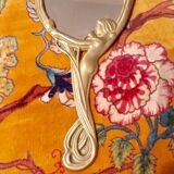 Art deco hand mirror