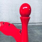 Set of Scandinavian Country Design Red Side Chairs, Sweden, 1960s